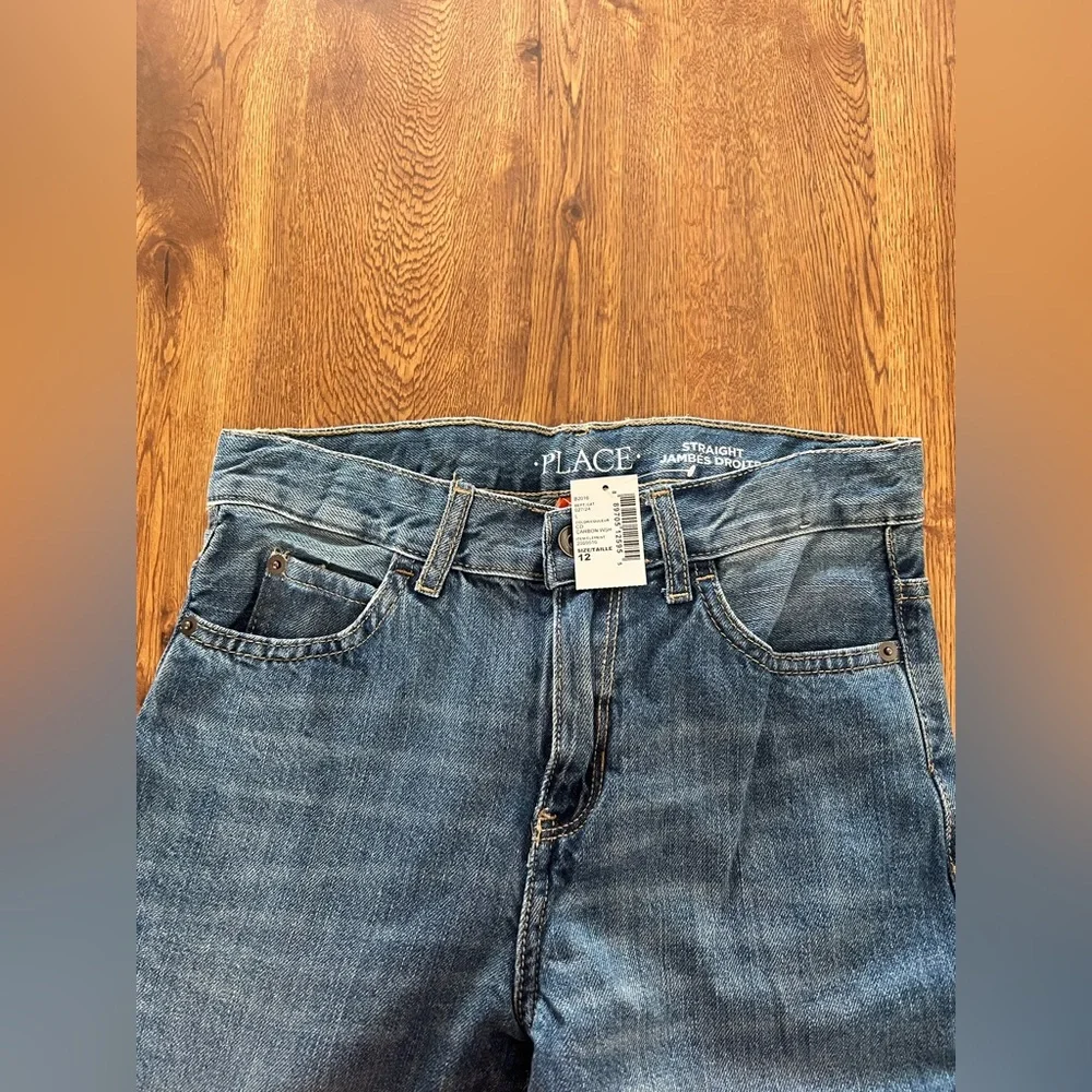 Boys Childrens Place Straight Leg Jeans Size 12 NWT